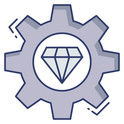 Cogwheel computer diamond configuration icon Cogwheel computer diamond configuration icon