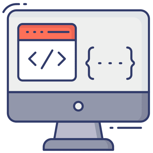 Monitor screen web browser monitor screen programming language icon Monitor screen web browser monitor screen programming language icon