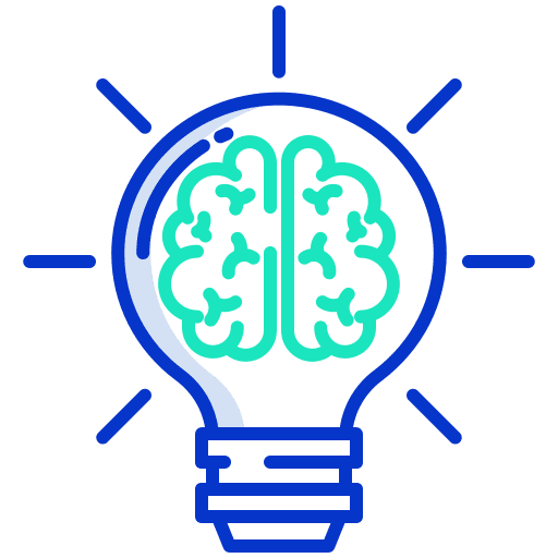 Innovation idea process power icon