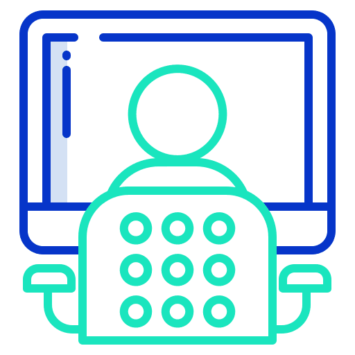 Work space office computer work space icon Work space office computer work space icon