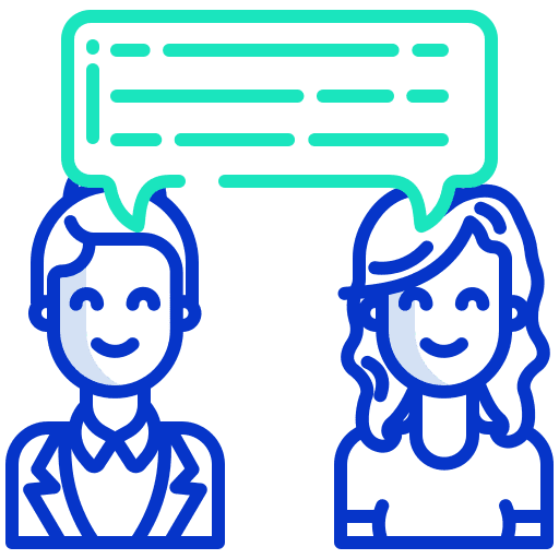 Feedback influencer people comunications icon Feedback influencer people comunications icon