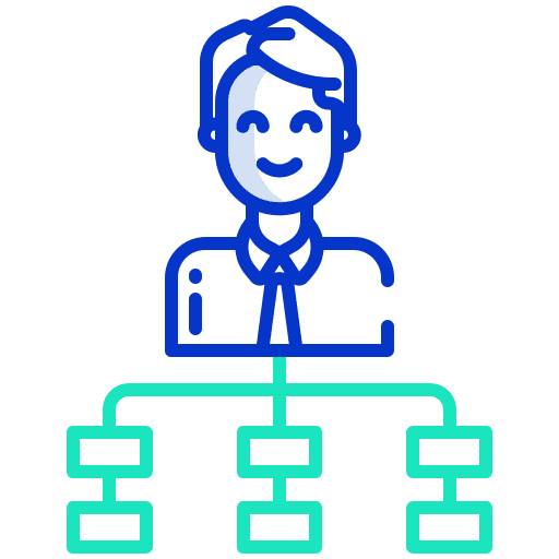 Flow hierarchical structure user flow icon Flow hierarchical structure user flow icon
