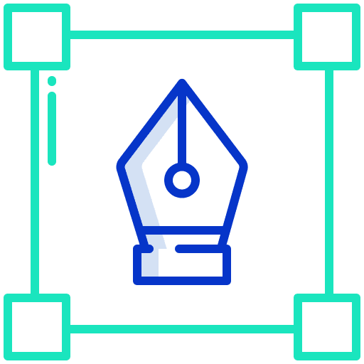 Pen tool graphic tool vector graphic design icon Pen tool graphic tool vector graphic design icon