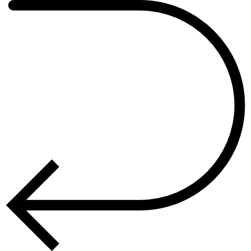 Return return direction multimedia option icon