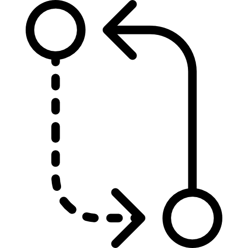 Circuit multimedia option arrows orientation icon