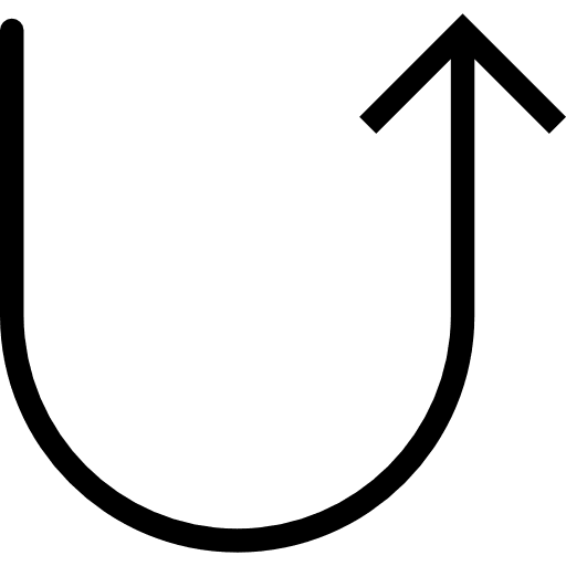 Return arrows interface return icon