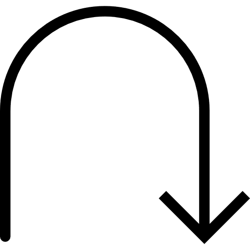 Return orientation interface return icon