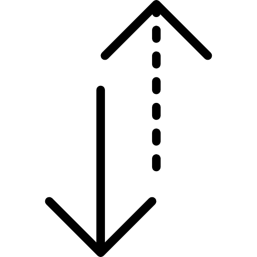 Sort interface orientation arrows icon