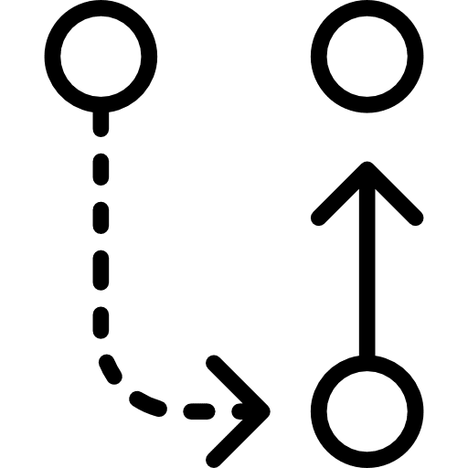 Transfer multimedia option interface direction icon