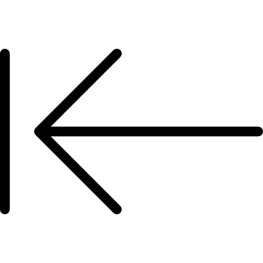 Back orientation previous direction icon