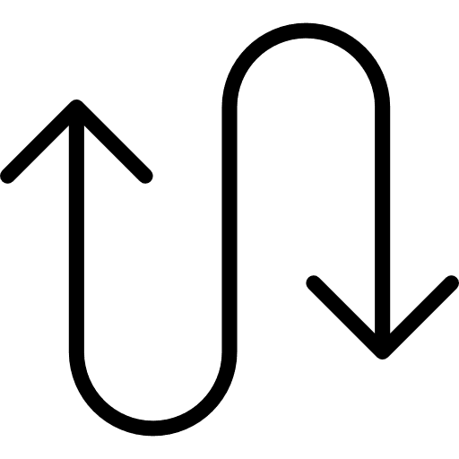 Curved arrow arrows direction curved arrow icon