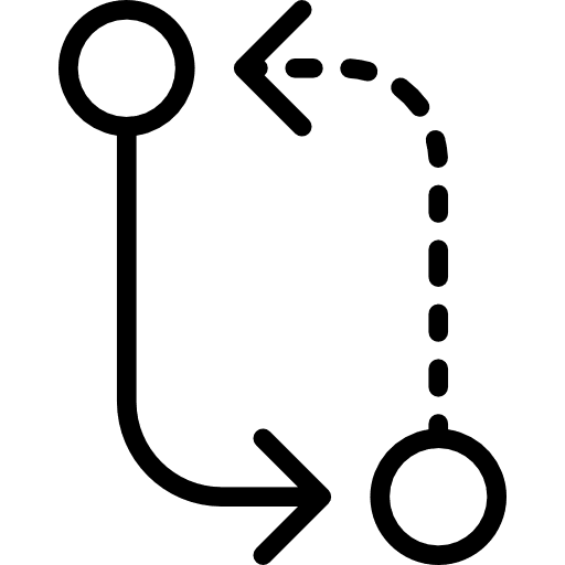 Circuit orientation arrows multimedia option icon