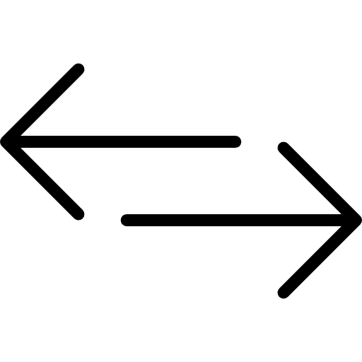 Horizontal arrows multimedia option horizontal arrows direction icon