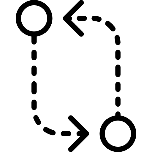 Circuit orientation arrows circuit icon
