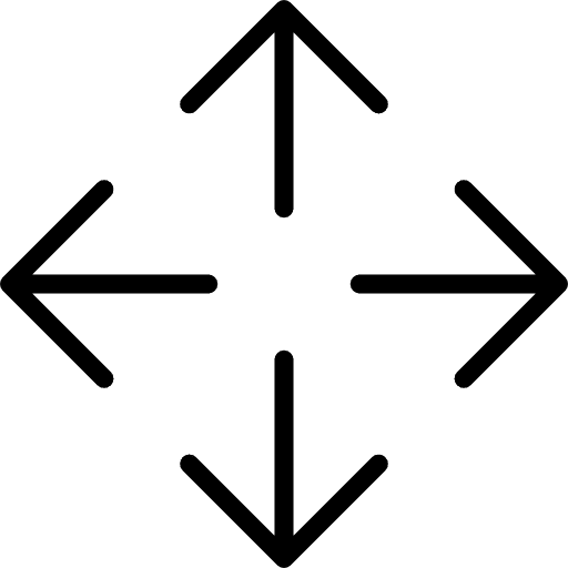Move multimedia option direction orientation icon