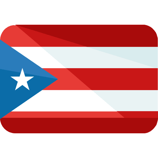 Puerto rico world flag nation icon