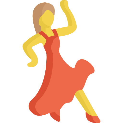 Dancer girl people woman icon
