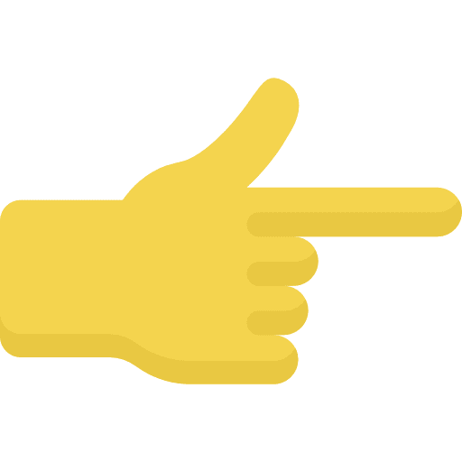 Pointing right gestures hand interface icon