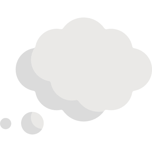 Thinking communications communication speech bubble icon