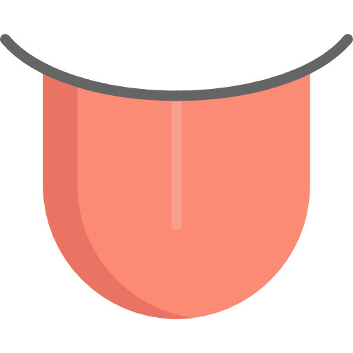 Tongue gestures mouth taste icon