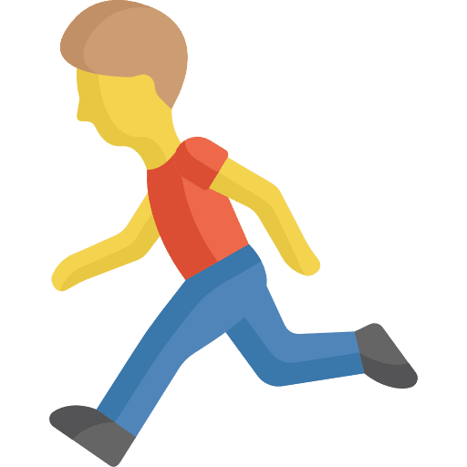 Run human run ready icon