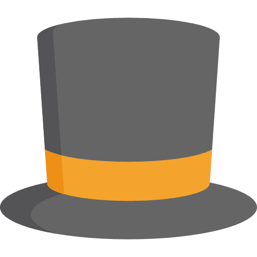 Top hat fashion clothing masculine icon