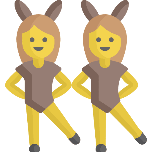 Dancers musical smileys happy people icon