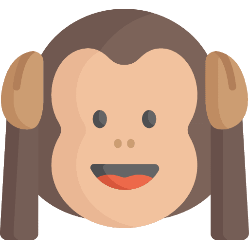 Monkey emoticons feelings monkey icon