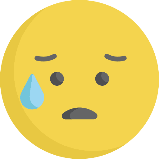 Nervous face smiling people icon