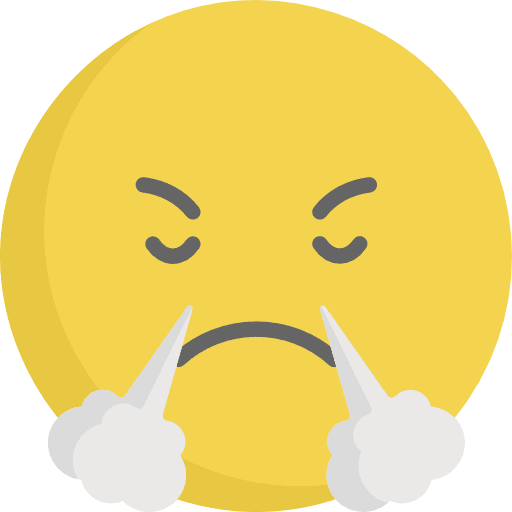 Angry feelings emoticons smileys icon