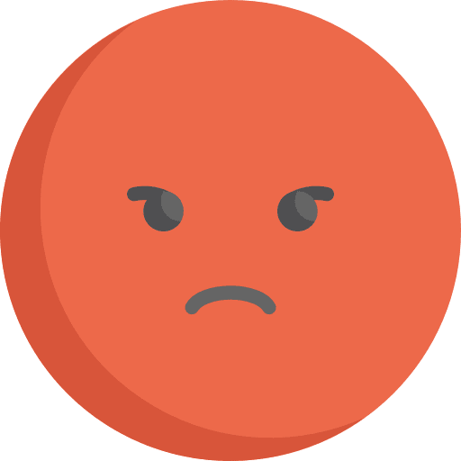 Angry furious emoji angry icon