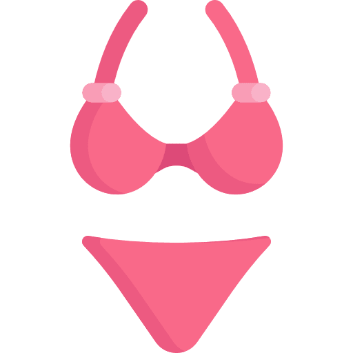 Bikini clothes beach femenine icon