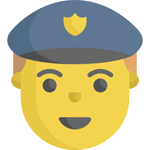 Policeman emoticons policeman smileys icon