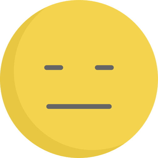 Straight feelings smileys emoji icon