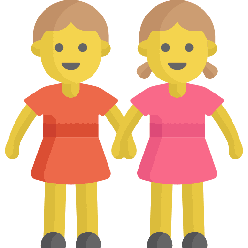 Couple people lesbian marriage icon