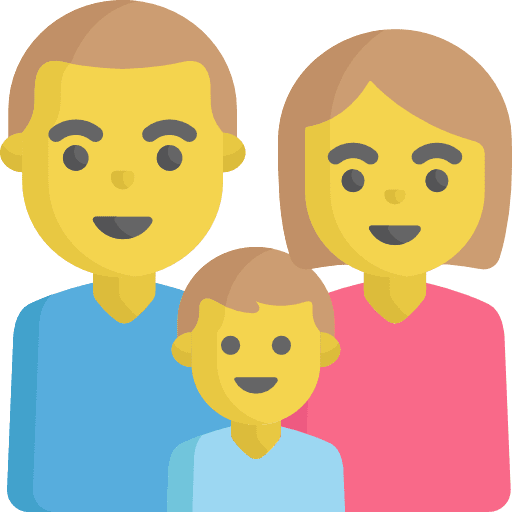 Family people smileys daughter icon