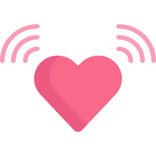 Heart like love and romance love icon