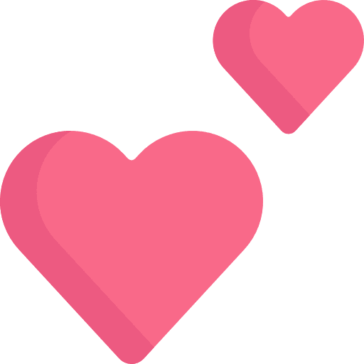 Heart lover shapes loving icon