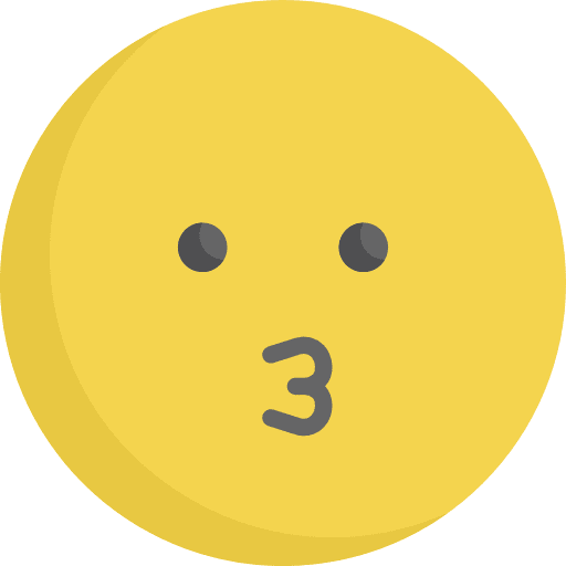 Kiss feelings kiss emoji icon
