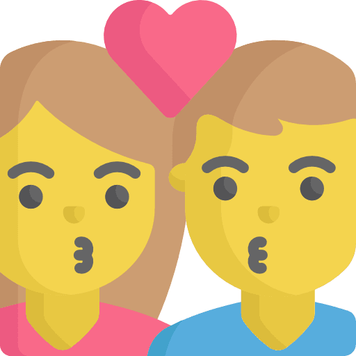 Kissing kiss love woman icon