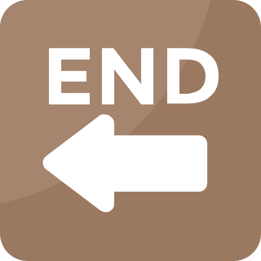 End interface arrow back icon