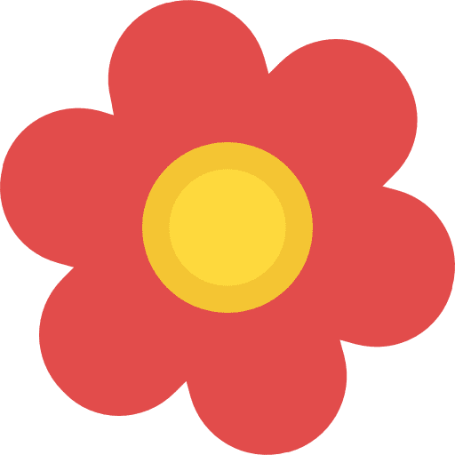 Flower blossom petals botanical icon