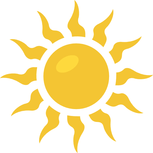 Sun sunny meteorology warm icon