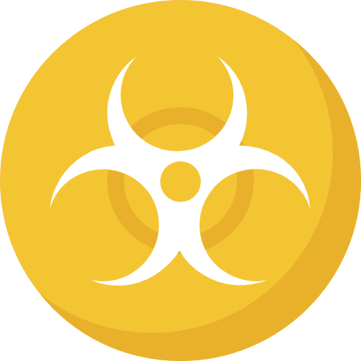 Biohazard toxic signaling hazard icon