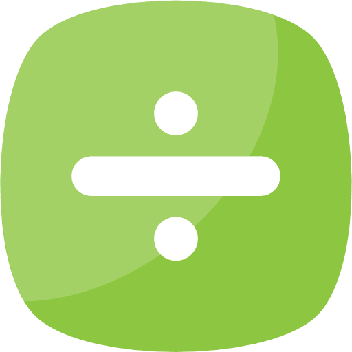 Division calculator division shapes icon
