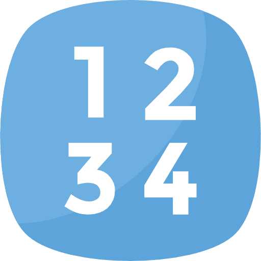 Numbers maths three one icon