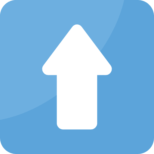 Up arrow up arrow upload multimedia option icon