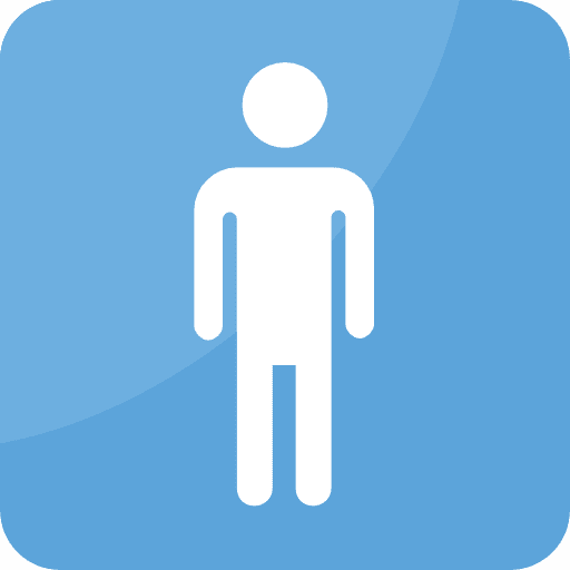 Man stickman man user icon