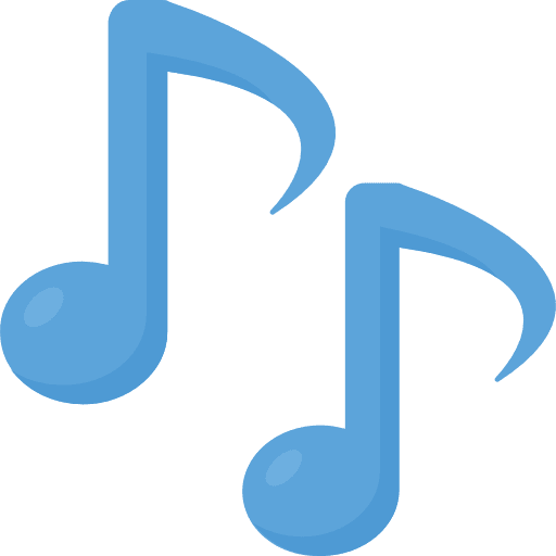 Music music player musical note music and multimedia icon