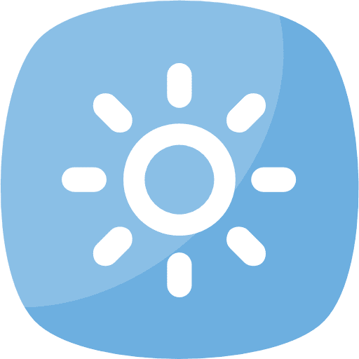 Brightness television sun weather icon
